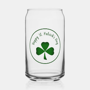 Verre Canette Saint Patrick's Day Vert Shamrock Lucky Clover