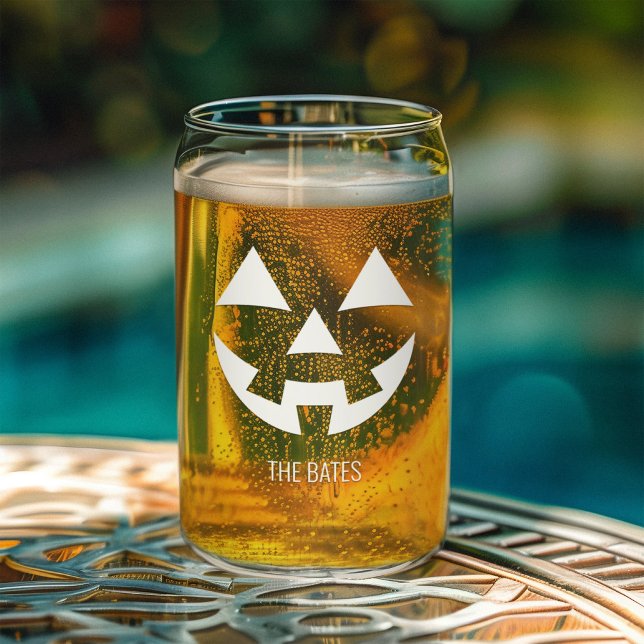 Verre Canette Saison de l'Halloween à la face du Citrouille sour (Créateur téléchargé)