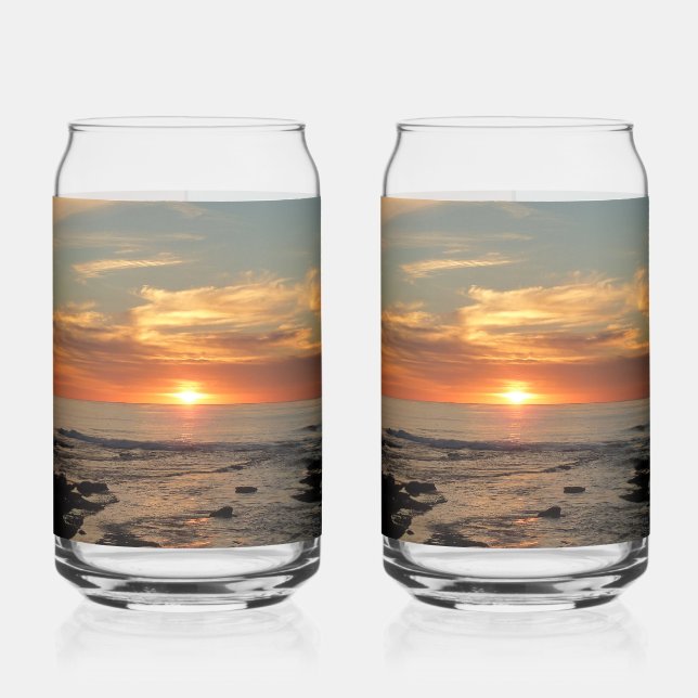Verre Canette San Diego Sunset II California Seascape (Gauche)