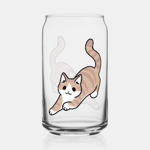 Verre Canette Sauter Purr Jump : Conception de chat joueuse avec