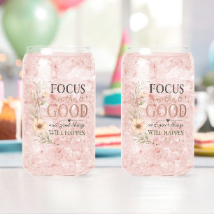 Verre Canette Se concentrer sur le bien – Inspiration florale vi