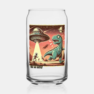 Verre Canette Selfie Dino UFO : Panique Vintage (Mug, verre, tas