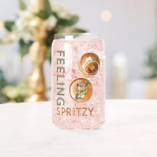 Verre Canette Sentez un cocktail Orange Spritzy
