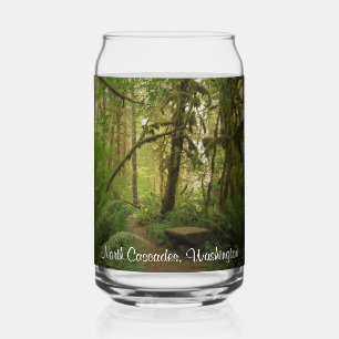 Verre Canette Sentier paisible de la forêt verte de Washington