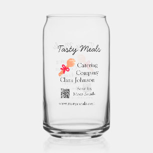 Verre Canette Services de restauration ajouter nom QR code site 