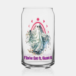 Verre Canette Si vous l'avez fait hanter - Halloween