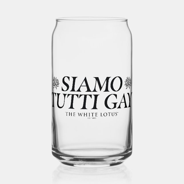 Verre Canette Siamo Tutti Gay - Le Lotus Blanc (Recto)