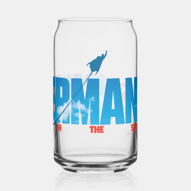 Verre Canette Silhouette Superman Skybound (Verso)