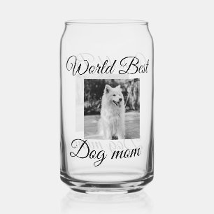 Verre Canette Simple animal coloré ajouter nom photo chien maman