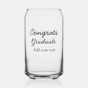 Verre Canette Simple congratulation graduation add your