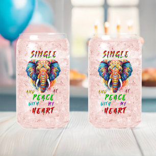 Verre Canette Simple Et En Paix Avec Mon Coeur