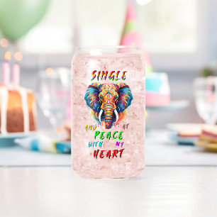 Verre Canette Simple Et En Paix Avec Mon Coeur