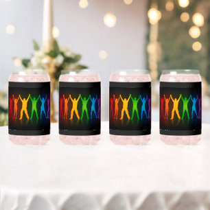 Verre Canette Six silhouettes debout de Slipperyjoe, bras levés