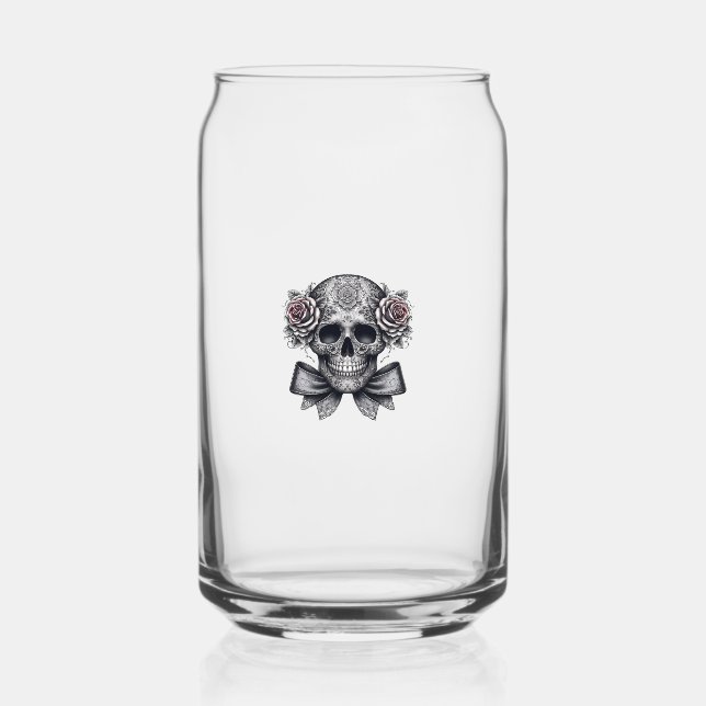 Verre Canette skull glass  (Recto)