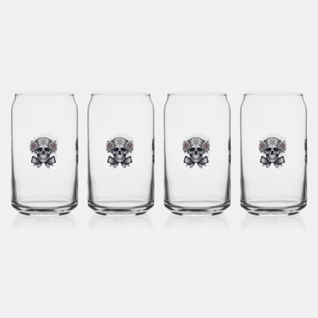 Verre Canette skull glasses (Recto)
