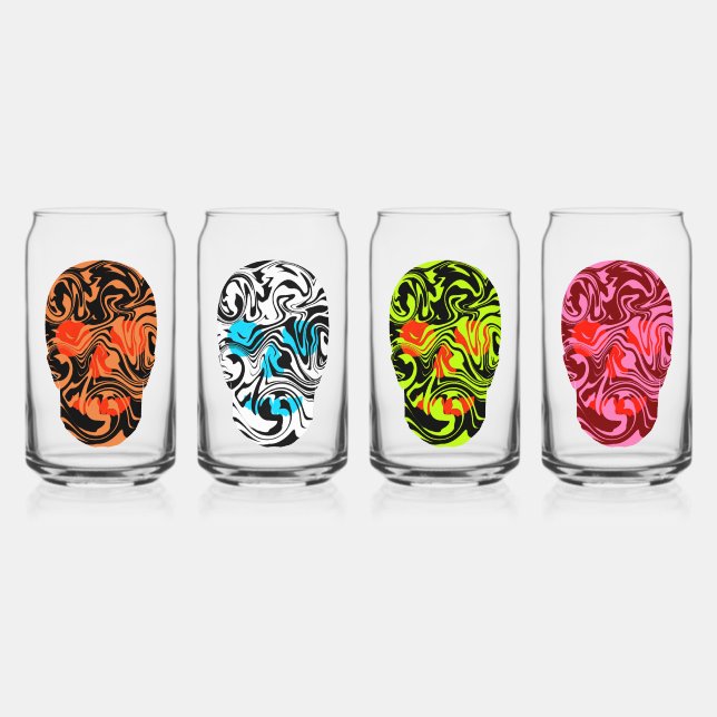 Verre Canette Skulls (Recto)