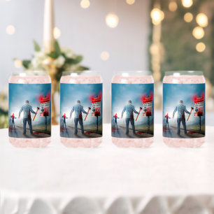 Verre Canette SlipperyJoe's Happy Halloween cadavres zombies peu