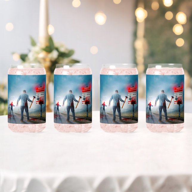 Verre Canette SlipperyJoe's Happy Halloween cadavres zombies peu (Insitu (Mariage))