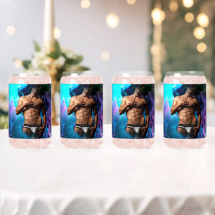 Verre Canette SlipperyJoe's sous-vêtements masculins musclés ren