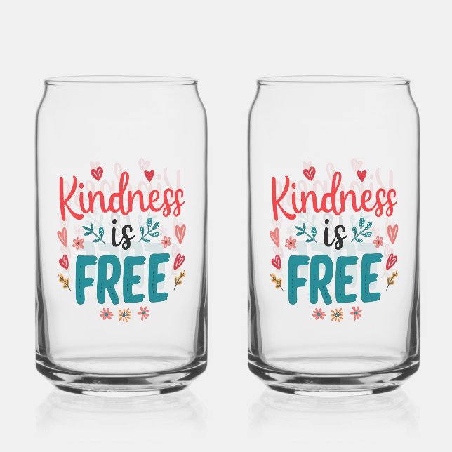 Verre Canette Slogan coloré et souple (Recto)