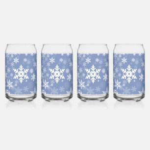 Verre Canette Snowflakes Personnaliser graphique Arrière - plan