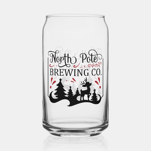 Verre Canette Société de brassage North Pole  (Recto)