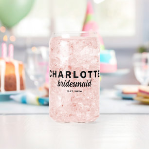 Verre Canette Soirée de mariage personnalisée Bachelorette Party