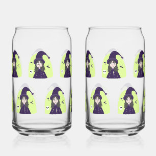 Verre Canette Sorcière Charmante Colère Mignonne