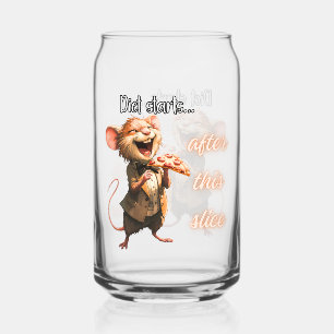 Verre Canette Souris de régime pizza drôle design