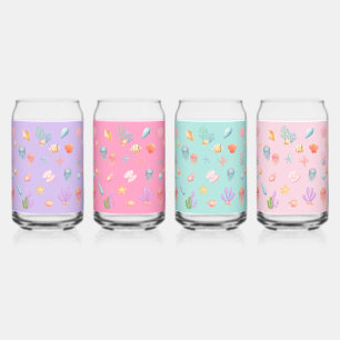 Verre Canette Sous le Sea Set 2