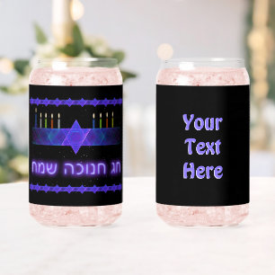 Verre Canette Star Bar Menorah