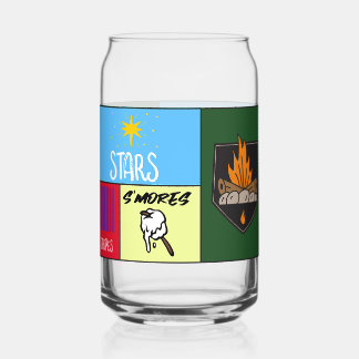 Verre Canette stars raypes'mores Camping américain