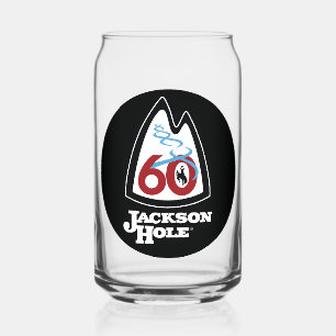 Verre Canette Station de ski vintage Jackson Hole wyoming gits