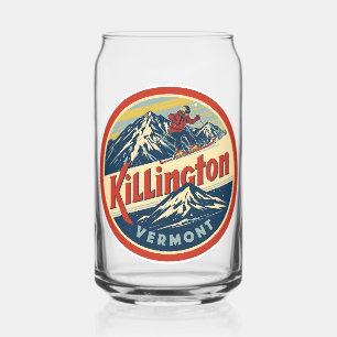 Verre Canette Station de ski vintage KILLINGTON Vermont montagne