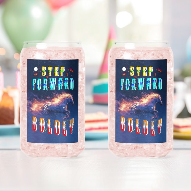 Verre Canette Step Forward Boldly (Insitu (Anniversaire))