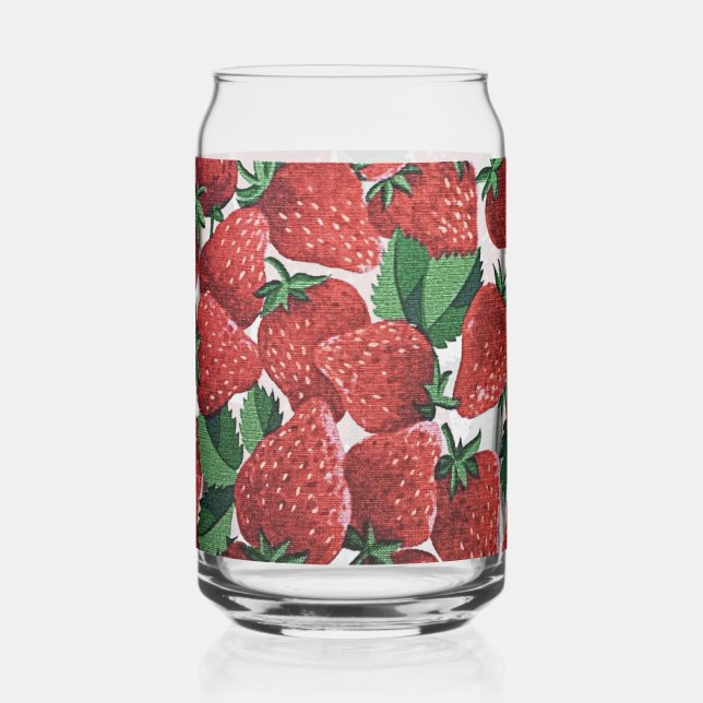 Verre Canette Strawberries and Cream Pattern (Recto)