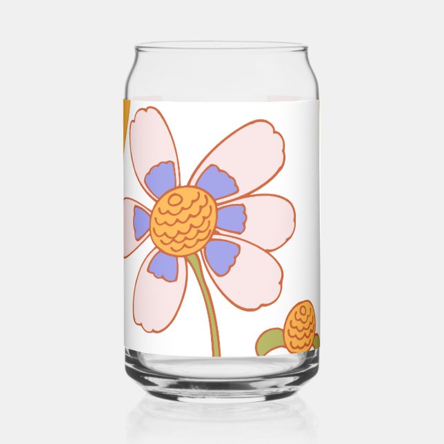 Verre Canette style ambiance des années 70 (Gauche)