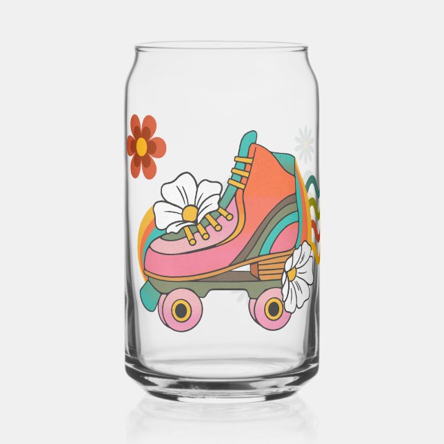 Verre Canette style ambiance des années 70 (Gauche)