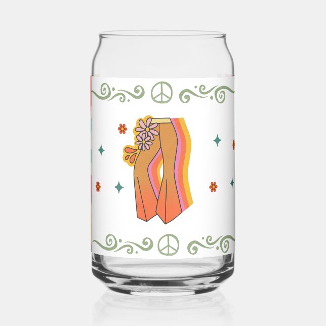 Verre Canette style ambiance des années 70 (Gauche)