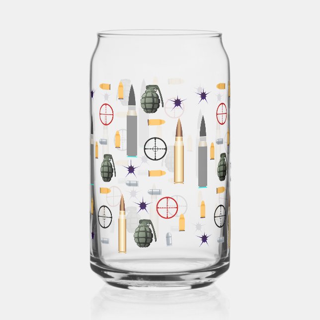 Verre Canette style de baratin de combat (Recto)