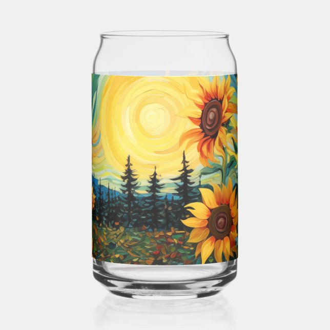 Verre Canette Sunflowers (Gauche)