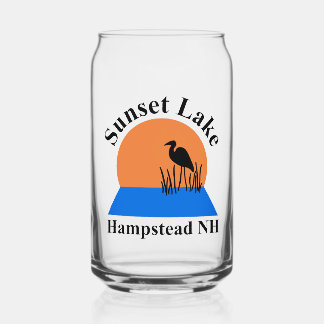 Verre Canette Sunset Lake Can Glass