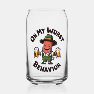 Verre Canette Sur Mon Comportement Wurst Oktoberfest drôle