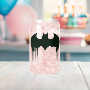 Verre Canette Symbole Batman Logo Spraypaint