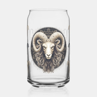 Verre Canette Symbole des baies rayonnantes