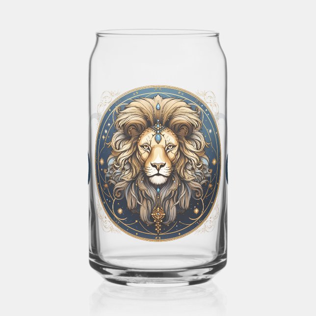 Verre Canette Symbole Lion frappant (Gauche)