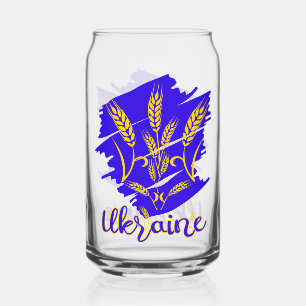 Verre Canette Symbole national ukrainien tryzub fait d'oreille d