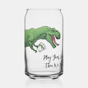 Verre Canette T-Rex Dinosaur Carte Jeu Poker Jouer Cartes