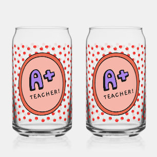 Verre Canette Tasse Pomme Professeur Drôle
