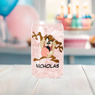 Verre Canette TAZ   Sticking his Tongue Out